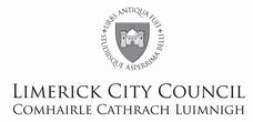 The Limerick City Crest Centered in Black and White